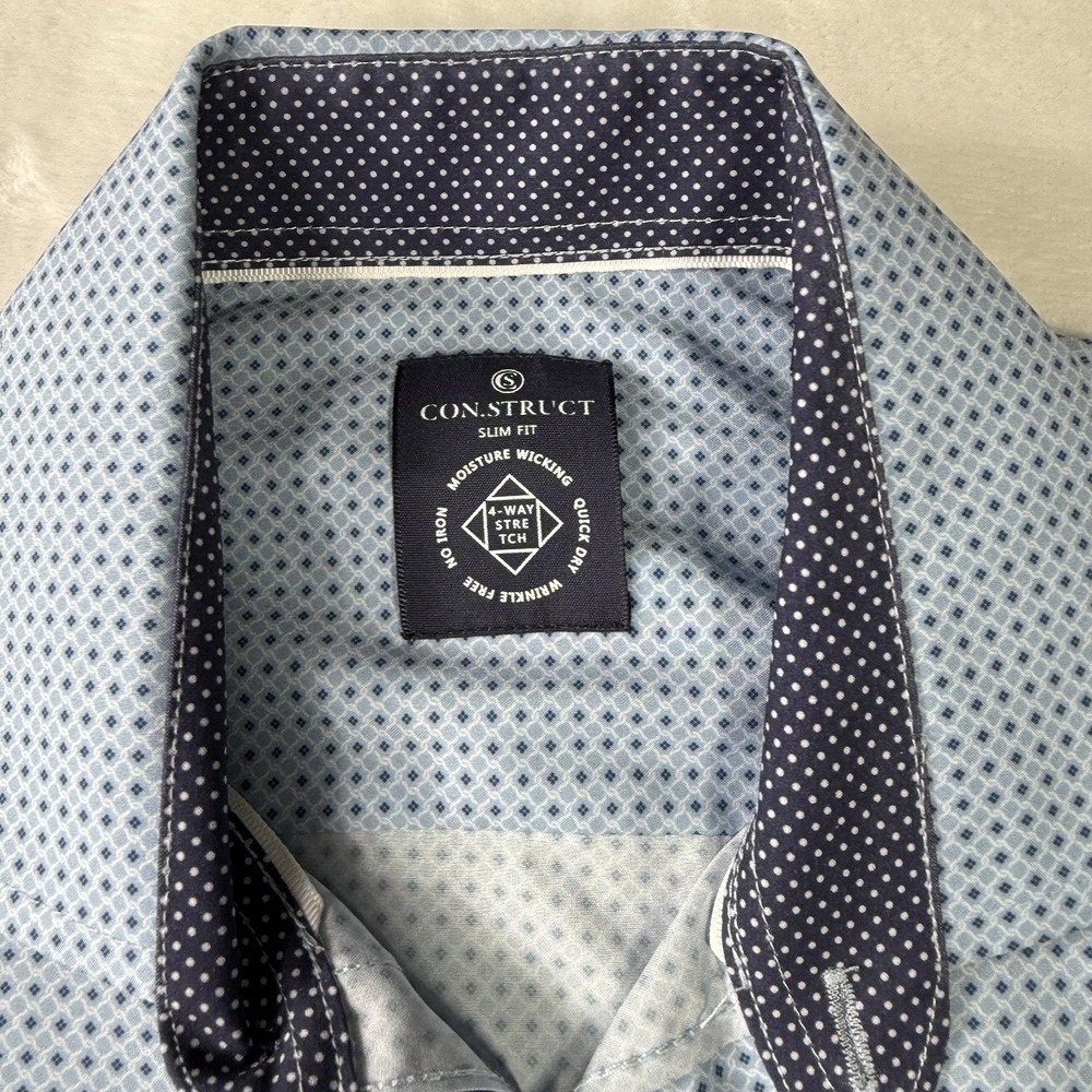 Men's Construct 4 Way Stretch Button Down Shirt L… - image 3
